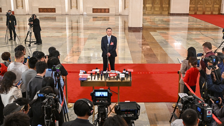 Ministers interviewed after closing meeting of 3rd session of 14th NPC